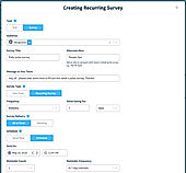 Author a survey (or poll) on the web app