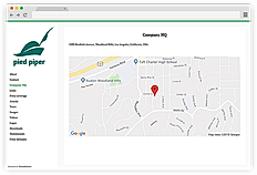 Company Address screenshot