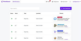 ProveSource : Dashboard screenshot