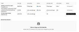 Upload CSV Data Sheet