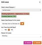 Leave Management screenshot