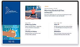 In-room media and digital signage