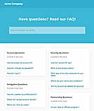 Educate Customers with built-in Help Centers and FAQs.