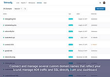 Multiple domain names screenshot