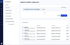 User Segment screenshot