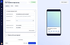 Mobile In-App Surveys screenshot