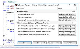 ReSharper C   Formatter Settings