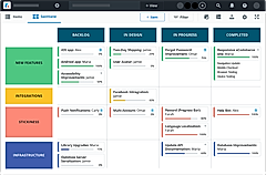 Roadmunk : Swimlane view screenshot