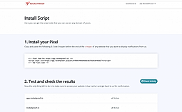 RocketProof : Install Code screenshot