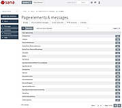 Page elements and messages