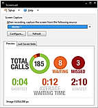 Start and stop your screencast sessions at the touch of a button