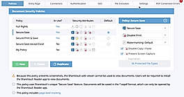 MAS Document Security Policies Secure Save