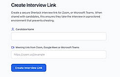 Create Interview Link