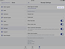 Customize printed receipt