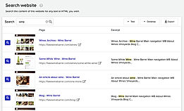 Search Website screenshot
