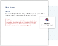 Versions Changes screenshot