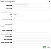 Database configuration