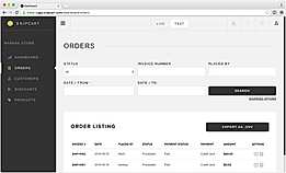 Snipcart Dashboard screenshot