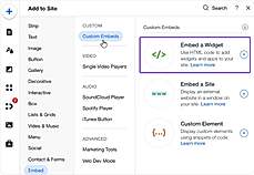 Embed an iframe into website