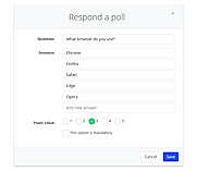 Respond a poll screenshot