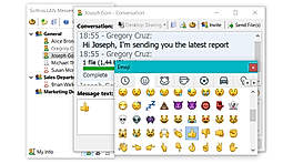 Emojis LAN Messenger screenshot