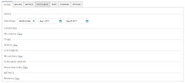 Filter the report