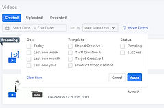 StoryXpress : Search Filter screenshot