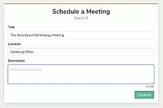 Schedule a meeting