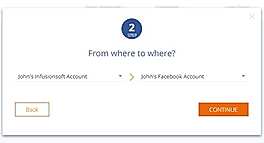 Sync2CRM screenshot: Choose the CRM account and ad account to connect