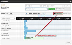 Synchroteam screenshot: Schedule Assist