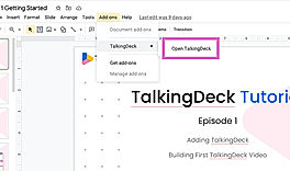 Open Talking-Deck