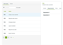 Requirements screenshot