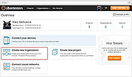Create a new organization