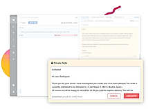 Type #unbabel and reply in a private note