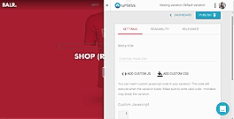 Open advanced editing section