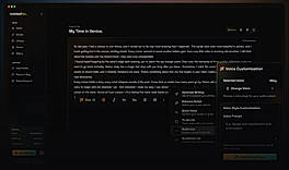Dashboard - Text to Voice