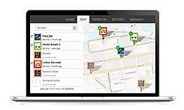Real-time location tracking Screenshot
