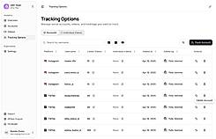 Tracking options