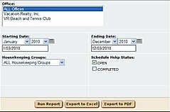 Virtual Resort Manager Housekeeping