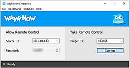 Wayk Now :  A Simple to Use Interface  screenshot