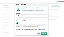 Slack New App