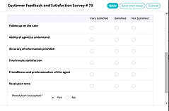Customer Feedback screenshot