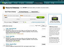 Search Resume Database Ziprecruiter