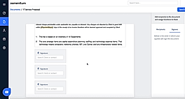Multiple signatures on a single document