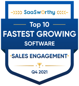SaaSworthy ranks SalesBlink as the Fastest Growing Software in Sales Engagement.
