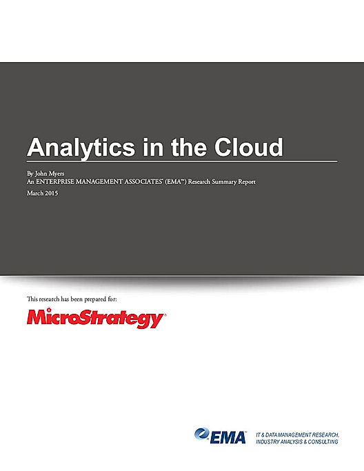Analytics in the Cloud