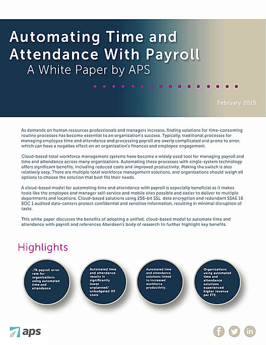 Automating Time & Attendance With Payroll