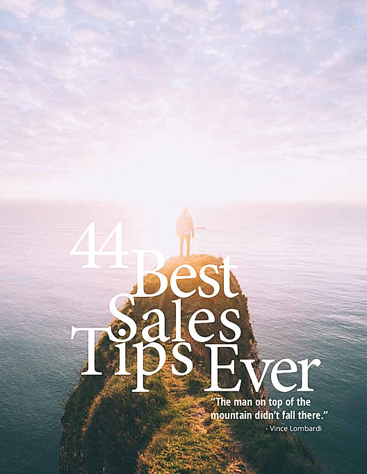 44 Best Sales Tips Ever