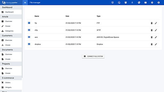biznessmaker : File Manager screenshot