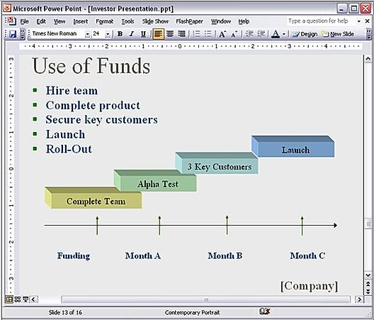 PowerPoint / Keynote Investor presentation Screenshot